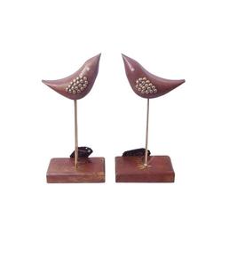 Estatuilla de pájaro de madera rústica con cola de cuerda, escultura de Animal de madera hecha a mano, adorno Natural, estatua decorativa de granja - Product Image 6