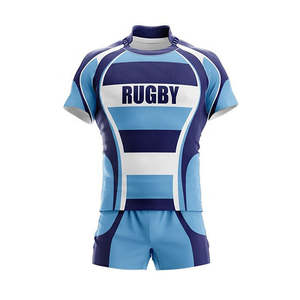 Maillots de rugby professionnels de qualité supérieure imprimés en polyester 100% à séchage rapide pour les clubs de rugby - Product Image 1