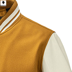 เสื้อแจ็กเก็ตผ้าขนแกะลำลองสำหรับผู้ชายเสื้อบอมเบอร์ตัวอักษรแห้งเร็วสำหรับฤดูใบไม้ร่วงฤดูหนาว - Product Image 3