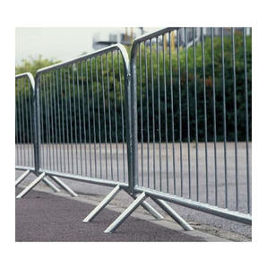 Barrière de contrôle de foule en métal personnalisée Garde-corps en fer portable Barricades Clôture temporaire Prix d'usine - Product Image 2