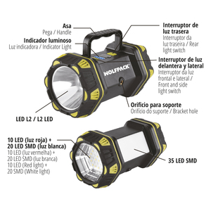 Torcia LED Multifunzione 3 in 1 Ricaricabile 400 Lumen - Product Image 3