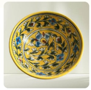 Tazón de Cerámica Amarillo de 3 Pulgadas, Ecológico, Hecho a Mano, Diseño Moderno, para Fiestas, Vajilla de Alta Calidad - Product Image 3