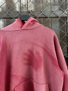 Men's 100% Cotton Vintage Winter Hoodie Full Zipper Street Style Hip Hop Sweatshirt Distressed Gradient <b>Spray</b> <b>Dyeing</b> Solid Print - Product Image 5