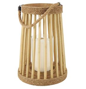 Linterna de caña de diseño de lujo, yute de ratán ecológico, decoración de boda a prueba de viento, accesorios de decoración del hogar con precio al por mayor - Product Image 5