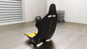 Asiento Deportivo de Lujo 1039R, Cómodo, de Fibra de Carbono y Fibra de Vidrio, Tipo Bucket, para Simulación de Carreras, con Tapicería de Cuero PU y Tela - Product Image 3
