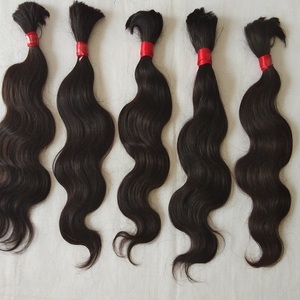 Extensions de cheveux vierges bruts alignés sur les cuticules, cheveux vierges vietnamiens, double trame, ondulés, tissages et extensions de cheveux humains - Product Image 5