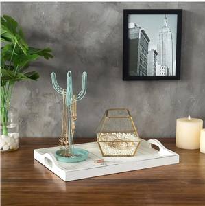 Nouveauté Plateau de service rectangulaire en bois de pin durable Plateaux en bois de qualité supérieure avec poignées pour le service des aliments et la décoration - Product Image 5