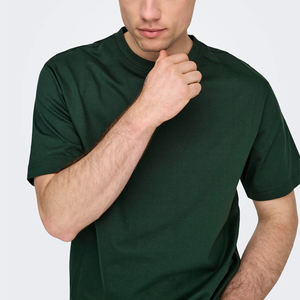 เสื้อยืดคอตตอนออร์แกนิคน้ำหนักมากสำหรับผู้ชาย ปี 2026 ขายส่ง ปรับแต่งโลโก้ได้ สไตล์สตรีทแวร์ ผลิตจากวัสดุโพลีเอสเตอร์คอตตอน - Product Image 4