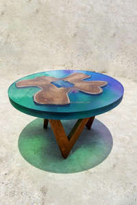 Venta al por mayor de mesas de comedor modernas hechas a mano de madera epoxi de diseño personalizado para la cocina y el uso del hotel impresionante estilo moderno - Product Image 3