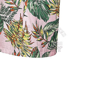 FANTASY WEAR 2026 Nouveauté en gros Chemisier homme pas cher à imprimé floral, coupe ajustée, épaules dénudées, avec design et logo personnalisés - Product Image 2