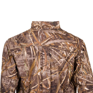 Polo à manches longues en tissu respirant pour hommes Chemise tactique de sport Randonnée Chasse Chemise d'entraînement en plein air - Product Image 5