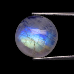 พลอยมูนสโตนทรงกลมแบบคาโบชองสีรุ้งสวยงาม - พลอยหลากสีรุ้งเปล่งประกาย - พลอยมูนสโตนทรงกลมเรียบเนียนสำหรับทำเครื่องประดับ - Product Image 4