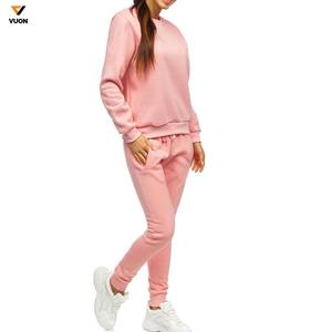 Offre Spéciale Survêtements Femmes Personnalisé À Capuche Ensemble À Manches Longues Ras Du Cou Sweat Polyester Coton Pantalon De Survêtement et Sweat À Capuche Ensemble - Product Image 3