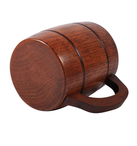 Taza de madera de acacia hecha a mano pulida natural de diseño único para beber con acero inoxidable Fabricante al por mayor Nuevo estilo - Product Image 6