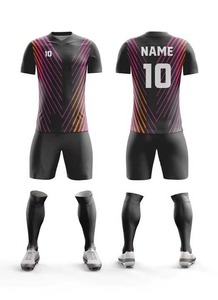 Kits de uniformes de fútbol profesional Uniformes de fútbol de sublimación de diseño premium Poliéster que absorbe la humedad y costuras duraderas - Product Image 5