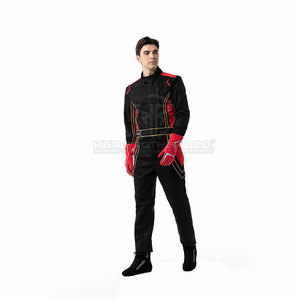 Premium Kart Racing Suit Construcción de doble capa para seguridad adicional Go Kart Race Suit Cinturón ajustable - Product Image 5