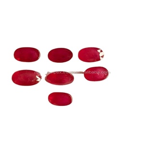 Pierre précieuse en vrac chauffée et traitée de couleur rouge fine super brillante et de très bonne qualité utilisée pour les bijoux - Product Image 1