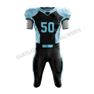 ชุดเสื้อเจอร์ซีย์อเมริกันฟุตบอลชุดสั้นเสื้อฝึกซ้อมระบายอากาศได้ดีดีไซน์ตามสั่ง - Product Image 2