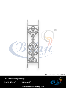 Balustre en fonte de fer gris, tailles personnalisées, antirouille, pour escalier, processus de sablage super intense, design moderne, balcon - Product Image 3