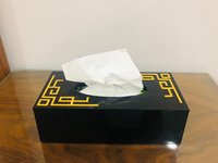 Nouvelle Arrivée : Boîte à Mouchoirs Suspendue Multifonctionnelle, Écologique, Faite à la Main, en Métal Doré, Étanche et Durable
