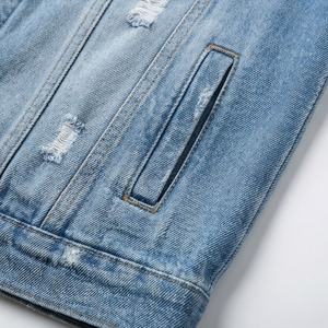 Gilet en jean unisexe sans manches, veste en jean pour hommes et femmes, streetwear tendance, tenue décontractée, vintage, lavé, élégant, vêtement d'extérieur - Product Image 5