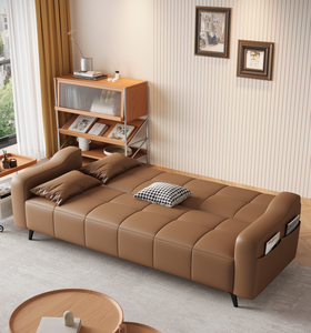 Anti-Scratch Cat Claw Leather <b>Sofa</b> Eucalyptus <b>Wood</b> <b>Frame</b> with Sinuous Spring Support & High Density Sponge - Product Image 5