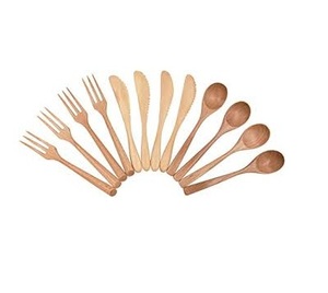The factory sells natural wood directly <b>cutlery</b> indian <b>set</b> <b>cutlery</b> wood Decorative Kitchenware wholesale Manufacturer Exporter - Product Image 3