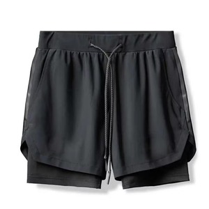 Nuevos pantalones cortos deportivos para hombre, correr rápido y lento, transpirable, malla de secado rápido, impermeable, antiarrugas, gimnasio, Fitness, Color sólido, poliéster, informal - Product Image 6