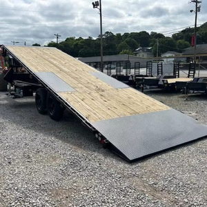 Nouvelle remorque à plateau basculant hydraulique robuste avec col de cygne 102x28, capacité de charge utile de 21 000 lb, remorque de transport commerciale - Product Image 3
