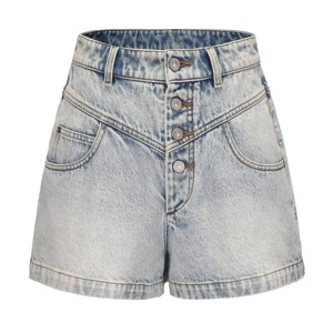 Shorts en jean déchirés et usés très vendus pour un look cool sans effort Shorts 100% coton pour femmes avec un design personnalisé - Product Image 1