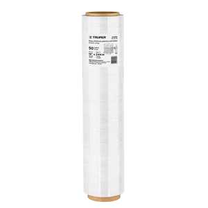 Truper PLYO-18 18' Large 50 Cal. Film plastique extensible résistant à l'humidité, rouleau de 244 m, PVC/PE moulé souple, film d'emballage transparent pour - Product Image 1