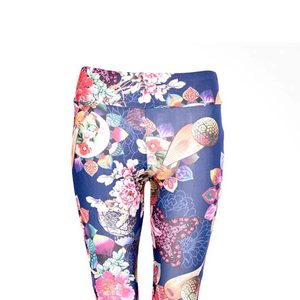 Producto de fábrica, mallas de sublimación de nailon y poliéster para mujer, a la venta, diseño de logotipo personalizado, mallas deportivas de yoga para mujer - Product Image 3