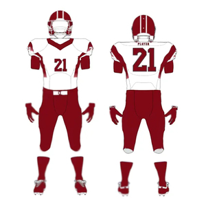 Meilleur style durable léger de qualité supérieure pour adultes ensemble d'uniformes hauts de football américain maillot de football américain pour hommes - Product Image 1