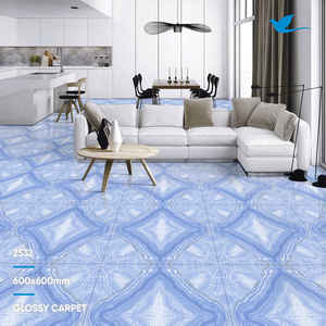 La couleur bleu clair de l'usine fournit du bois de qualité supérieure comme le sol en carreaux de porcelaine 600x600 du fabricant indien avec un emballage digne d'exportation - Product Image 2