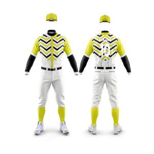 Uniformes de béisbol personalizados directos de fábrica, Kit deportivo de sublimación para equipo, conjunto de camisa de secado rápido de malla transpirable - Product Image 5
