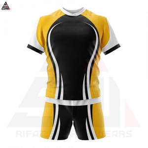 Uniforme de Rugby al por Mayor OEM, Diseño Personalizado, Impresión Digital, Manga Corta, Unisex, Colores Personalizados, Secado Rápido, Transpirable - Product Image 2