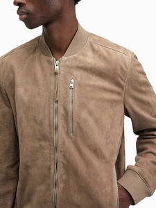 Chaquetas de bombardero cálidas para hombre, cortavientos de poliéster, servicio OEM, venta al por mayor, chaquetas de bombardero de invierno para hombre lisas - Product Image 5