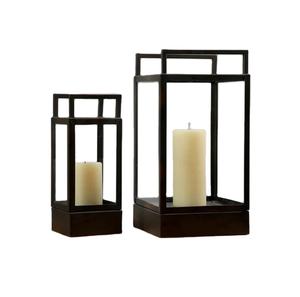 Lanterne haute en fer marron personnalisée en gros, fabriquée en Inde, pour la décoration de la maison, des hôtels, des restaurants, des mariages et des bureaux - Product Image 1