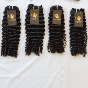 Mèches de cheveux humains brésiliens vierges bouclés, vison brut, extension capillaire - Product Image 2