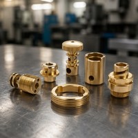 Pièces usinées de précision en laiton CNC, service OEM pour petites séries