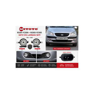 Juego de Faros Antiniebla LED Compatibles con Hyundai Getz OEM, Izquierdo y Derecho, 92201-1C500 92202-1C500, Modelos 2006 y Posteriores, Nuevo - Product Image 4