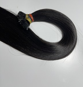 Kératine brute de qualité supérieure i tip 20 22 24 26 28 pouces extensions de cheveux humains i tip extensions de cheveux cuticules alignées genius trame - Product Image 1