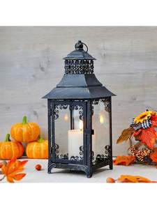 Linterna de vela de hierro de estilo clásico con atractivo de inspiración vintage para hermosas Bodas de decoración del hogar y ambiente al aire libre - Product Image 4