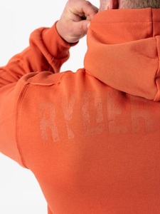 เสื้อกันหนาวมีฮู้ดแขนยาวมีฮู้ดสำหรับผู้ชายผ้าฝ้าย100% แบบวินเทจมีฮู้ดสไตล์ลำลองมีลายโลโก้1:1ดีไซน์ทึบ - Product Image 2