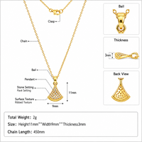 Collier de luxe en or 18 carats et moissanite pour mariée et demoiselles d'honneur, collection cadeau en gros OEM DEZYVIA