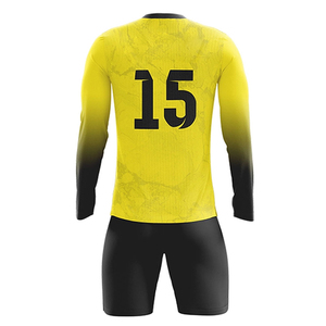 2024 vente en gros conception personnalisée sublimation imprimé uniforme de football séchage rapide respirant ensembles couleur personnalisée uniforme de football pour hommes - Product Image 3