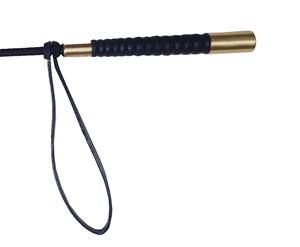 Fouet d'équitation de haute qualité, 20 pouces, en cuir avec poignée en laiton, couleur et logo personnalisables pour usage équestre - Product Image 5