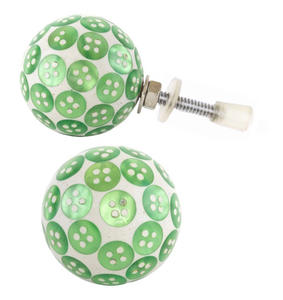 Botón verde resina hueso cuerno latón madera perillas Y tirador para cocina moderna tocador dormitorio y baño armarios y cajones - Product Image 2