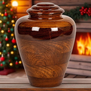 Handcrafted Rosewood Cremation Urn <b>Large</b> Wooden Funeral Urn for Ashes Memorial <b>Keepsake</b> <b>Box</b> Decorative Cremation Urn for Ashes - Product Image 2
