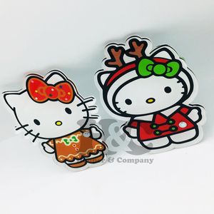 New Design Baby Pink Hello Kitty Acrylic <b>Eyelash</b> Extension Custom Lash Tile Heart Shape Durable <b>Magnetic</b> mink tile - Product Image 3